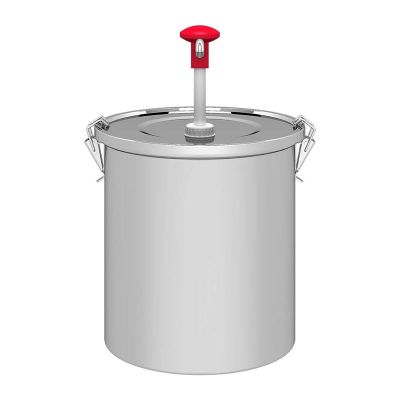 Kalando KD-1610 Stainless Steel Sauce Pump on Bucket, Red - Kalando