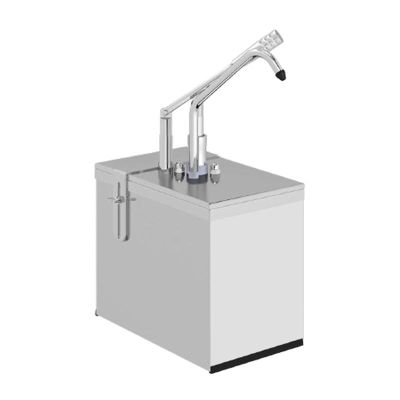 Kalando KD-214 Paslanmaz Çelik Kollu Sos Pompası Standı, 1/4, 5.25 L - 1