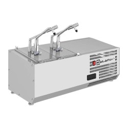 Kalando KD-COOLING مضخة صلصة مبردة من الفولاذ المقاوم للصدأ، GN 1/4، 2x5.25 - Kalando