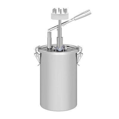Kalando KD019-M Çoklu Enjekte Dolum İğneli Paslanmaz Çelik Kollu Sos Pompası, 4.5 L - 2
