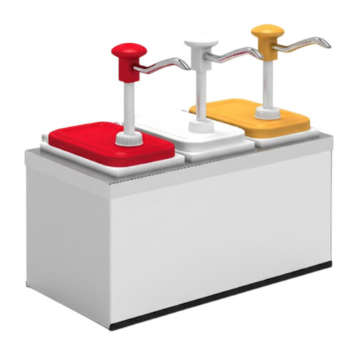 Kalando KDP-003 Stainless Steel Sauce Pump with Z Stand, 3x1.9 L - Kalando