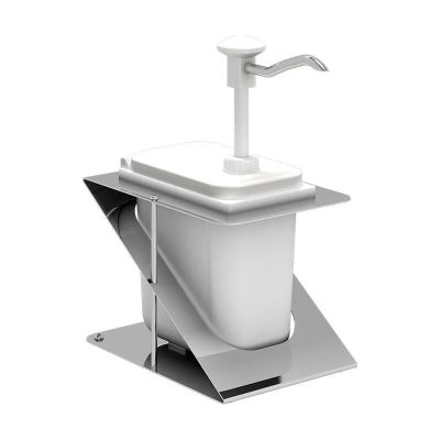Kalando KDP-003 Z Stantlı Basmalı Paslanmaz Çelik Sos Pompası, 1.9 L, Beyaz - 1