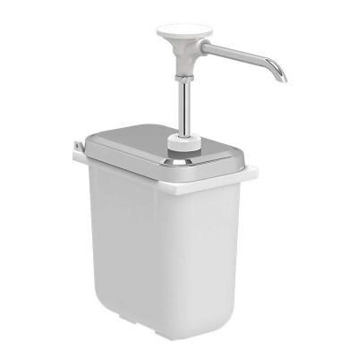 Kalando KDS-003 Basmalı Paslanmaz Çelik Sos Kabı, 1.9 L, Beyaz - 1
