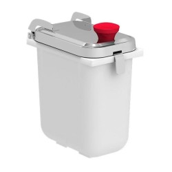 Kalando KDS-003 Kapaklı Paslanmaz Çelik Sos Kabı, 1.9 L, Kırmızı - Kalando