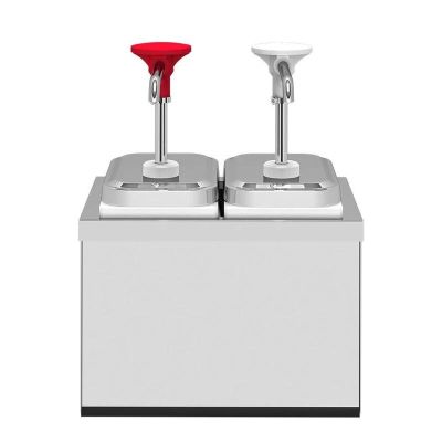 Kalando KDS-003 Stainless Steel Sauce Pump with Stand, 2x1,9 L - Kalando