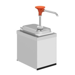 Kalando KDS-003 Stantlı Basmalı Paslanmaz Çelik Sos Pompası, 1,9 L, Turuncu - Kalando