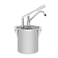 Kalando Stainless Steel Reservoir Sauce Pump with Lever Lock, 3 L - Kalando