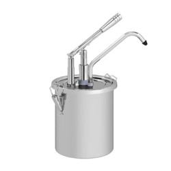 Kalando Stainless Steel Reservoir Sauce Pump with Lever Lock, 3 L - Kalando (1)