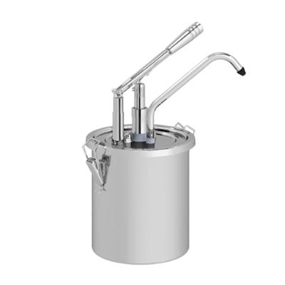 Kalando Stainless Steel Reservoir Sauce Pump with Lever Lock, 3 L - Kalando