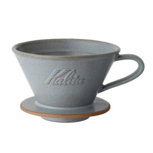 Kalita MI 185 Seramik Dalgalı Dripper, Kum Grisi - Kalita