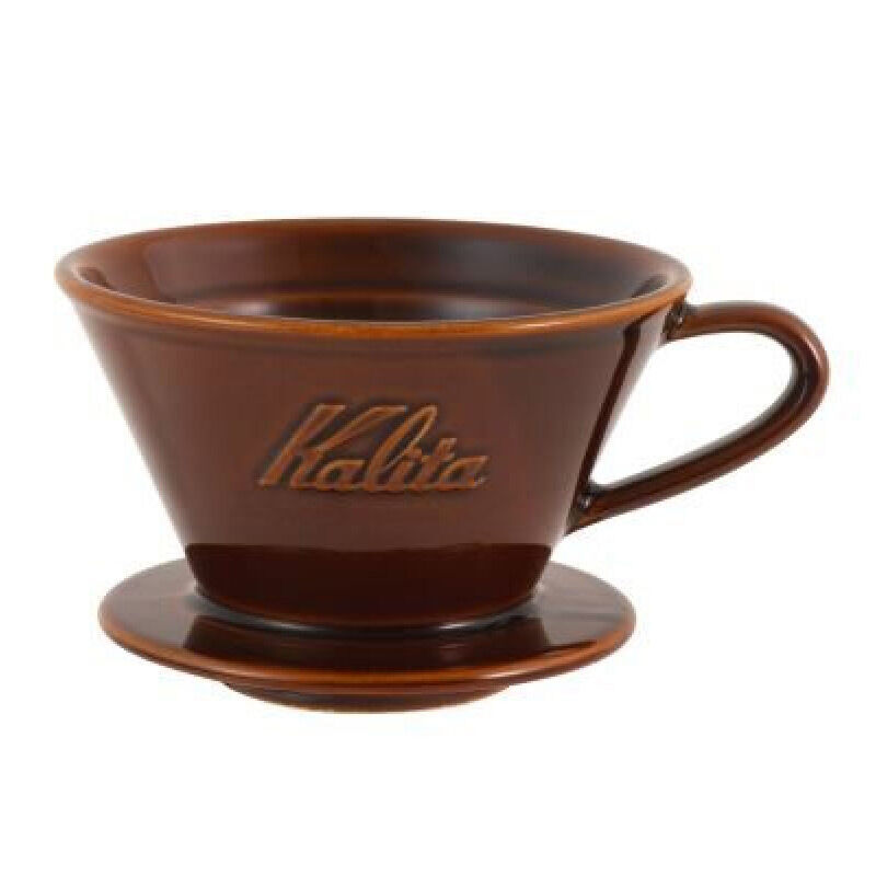 Kalita MI 185 Seramik Dalgalı Dripper, Kum Kahverengi - Kalita