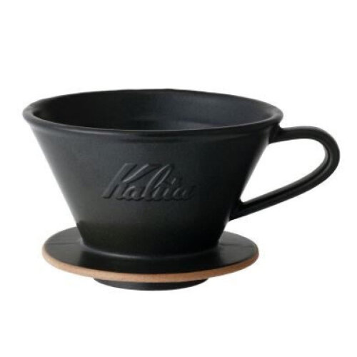 Kalita MI 185 Seramik Dalgalı Dripper, Kum Siyahı 