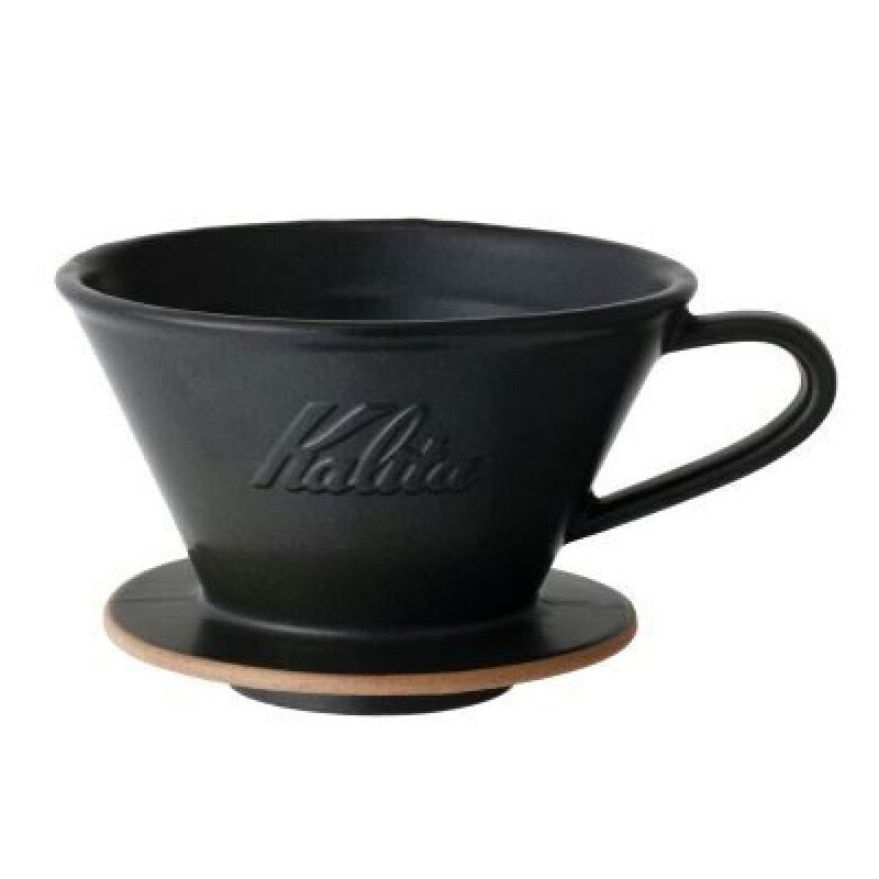 Kalita MI 185 Seramik Dalgalı Dripper, Kum Siyahı - Kalita