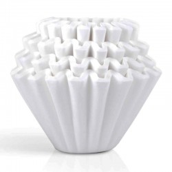 Kalita Wave 185 Filter Coffee Paper, 100 Pieces, White - Kalita