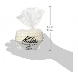 Kalita Бумага для фильтрации кофе Wave 185, 100 штук, белая - 6