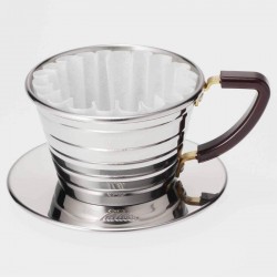 Kalita Wave 185 Stainless Dripper - 3