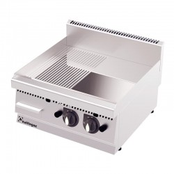 Kalitegaz 600 Series GS6060GC Semi-Corrugated Plate Grill, Chrome Plated, Gas - Kalitegaz