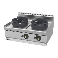 Kalitegaz 700 Seri 2 Brülörlü Wok Ocak, 80x70x29 cm, Gazlı - Kalitegaz