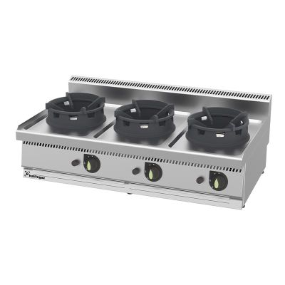 Kalitegaz 700 Seri 3 Brülörlü Wok Ocak, 120x70x29 cm, Gazlı - 1