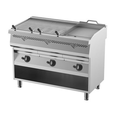 Kalitegaz 700 Seri VGO1270GTP T Model Pleyt Modüllü Sulu Izgara, 120x70x51 cm, Gazlı - 1