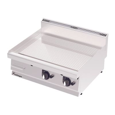 Kalitegaz 700 Serisi GG8070GC Oluklu Pleyt Izgara, Krom Kaplı, Gazlı - 1
