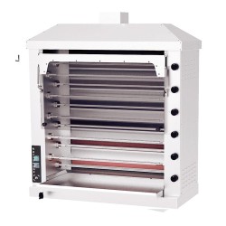 Kalitegaz CRG46C-11 Dinlendirmeli Piliç Çevirme Makinesi, 11 Şiş Kapasiteli, Gazlı - Kalitegaz