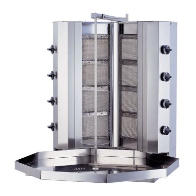 Kalitegaz KLG141V V Model Döner Ocağı, 4+4 Radyanlı, Gazlı, Motorsuz - 1
