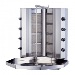 Kalitegaz KLG141V V Model Döner Ocağı, 4+4 Radyanlı, Gazlı, Motorsuz - Kalitegaz