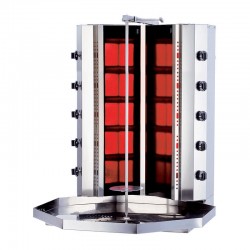 Kalitegaz KLG142VG V Model Döner Ocağı, 5+5 Radyanlı, Gazlı, Motorsuz, Camlı - Kalitegaz