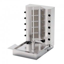 Kalitegaz KLG142VH V Model Döner Ocağı, 5+5 Radyanlı, Gazlı, Motorsuz, Hareketli Gövde, Isıtıcılı - Kalitegaz