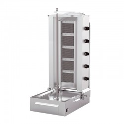 طباخ دوار Kalitegaz KLG152S، 5 نصف قطرها، غاز، محرك سفلي، هيكل متحرك - Kalitegaz