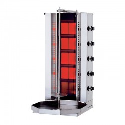 Kalitegaz KLG202G Döner Ocağı, 5 Radyanlı, Gazlı, Motorsuz, Camlı - Kalitegaz