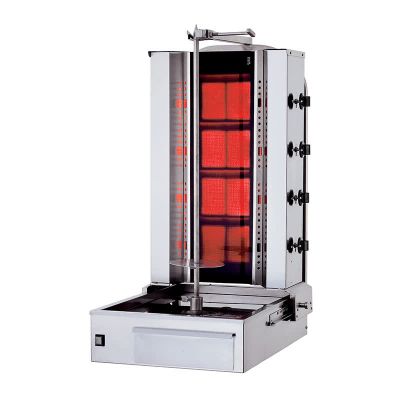 Kalitegaz KLG204G Döner Ocağı, 4 Radyanlı, Gazlı, Alttan Motorlu, Hareketli Gövde, Camlı - 1