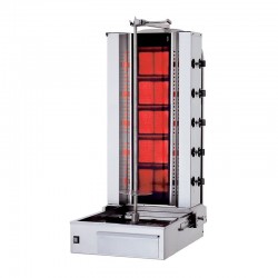 Kalitegaz KLG205G Döner Ocağı, 5 Radyanlı, Gazlı, Alttan Motorlu, Hareketli Gövde, Camlı - Kalitegaz