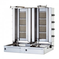 Kalitegaz KLG224T Двухмодельная ротационная плита, радиус 4+4, газ, нижний мотор, подвижный корпус - Kalitegaz