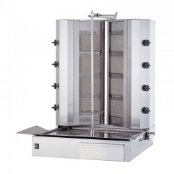 Kalitegaz KLG224V V Model Döner Ocağı, 4+4 Radyanlı, Gazlı, Alttan Motorlu, Hareketli Gövde - Kalitegaz