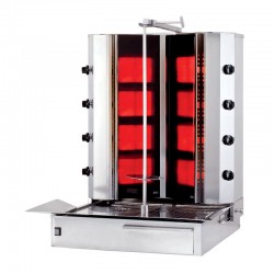 Kalitegaz KLG224VG V Model Rotary Oven, 4+4 Radius, Gas, Bottom Motor, Movable Body, Glass - Kalitegaz