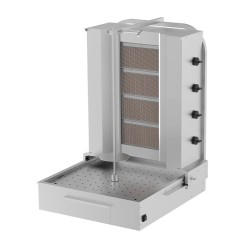 Kalitegaz KLG251 Chef Döner Geniş Kesim 4 Radyanlı Döner Makinesi, Gazlı - Rinnova