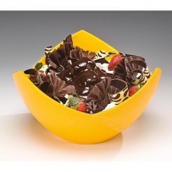 Zicco K-2001 Kandil Melamin Kase, 27x15 cm, Sarı - Zicco