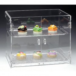 Zicco ZCP-263 Tepsili Polikarbon Teşhir Standı, 2 Katlı, 37 cm - Zicco