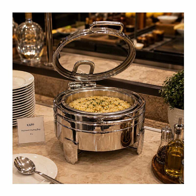 Kapp Carina Serisi Chafing Dish, 5.7 L, İndüksiyonlu - Kapp