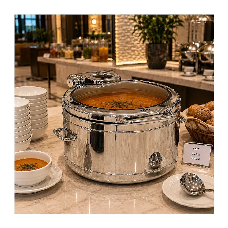 Kapp Carina Serisi Çorbalık Chafing Dish, 14.3 L, Elektrikli - Kapp