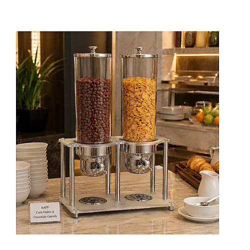 Kapp Carina Serisi İkili Cornflakes Dispenseri, 2x3.7 L - Kapp (1)