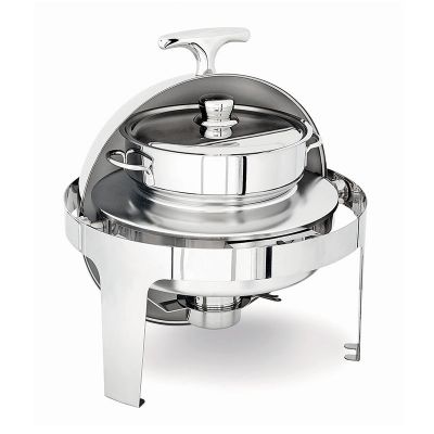 Kapp Classic Chafing Dish Çorbalık Roll Top, 6 L, Jel Yakıtlı - 1