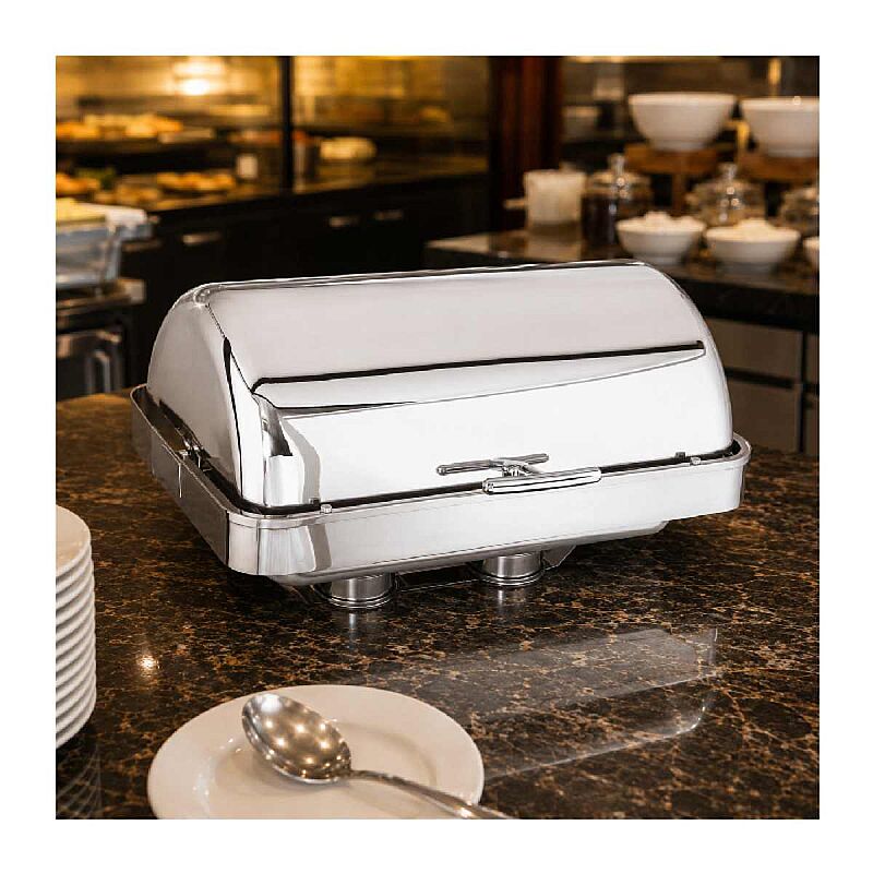 Kapp Delux GN 1/1 Gömme Chafing Dish, 9 L, Jel Yakıtlı+Elektrikli - Kapp