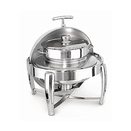 Kapp Delux Yuvarlak Çorbalık Chafing Dish, 6 L, Jel Yakıtlı+Elektrikli - 1