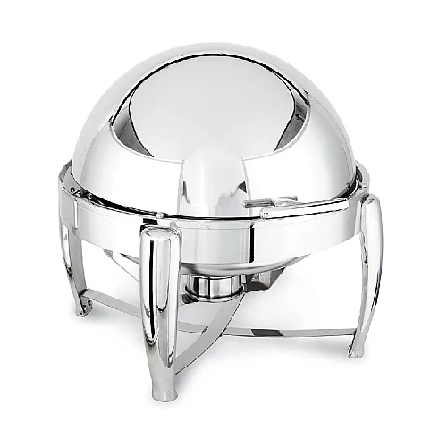 Kapp Delux Yuvarlak Roll Top Chafing Dish, 6 L, Jel Yakıtlı+Elektrikli - 1