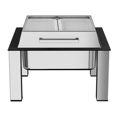 Kapp Fusion Chafing Dish, GN 2/3, Cam Kapaklı, 6 L - 1