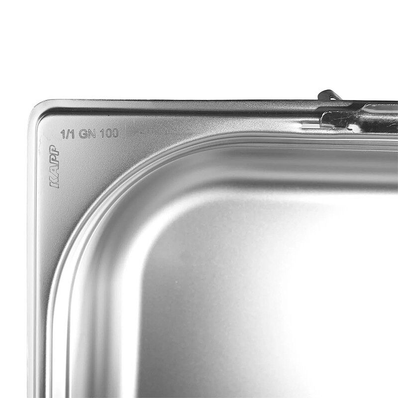 Kapp GN 1/1-100 mm Paslanmaz Çelik Saplı Gastronorm Küvet - Kapp