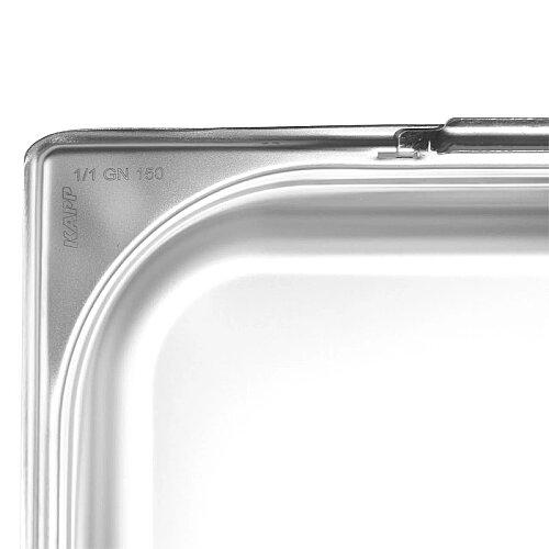 Kapp GN 1/1-150 mm Paslanmaz Çelik Saplı Gastronorm Küvet - 4